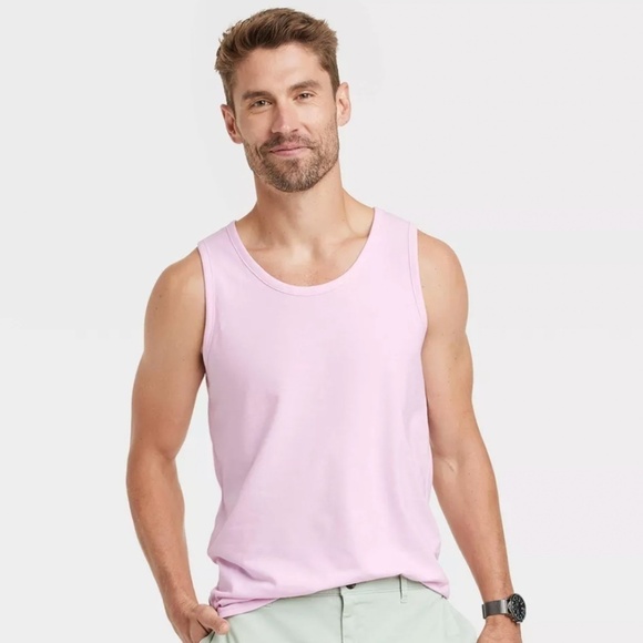 NWOT - Goodfellow & Co Pink Men's Tank Top - Picture 1 of 5